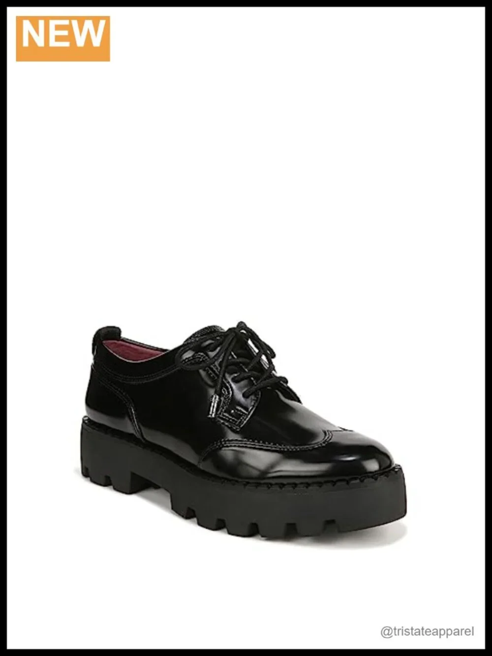 Women's Oxford Lace Up Loafers with Lug Sole - Round Toe Platform Comfort Shoes